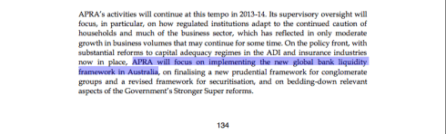 page 134, Portfolio Budget Statements, APRA, Australian Government Budget 2013-14